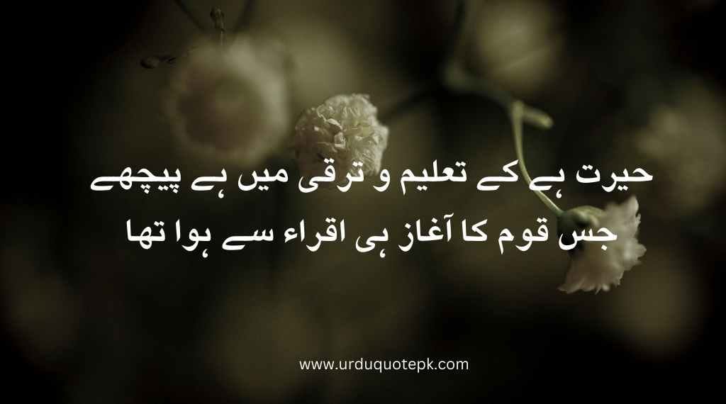 Top 20 Urdu Poetry in 2 Lines/Best poetry in urdu 16 A flower image with poetry in urdu 2 lines.